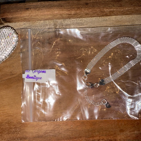 💖 New Sterling Silver Mesh Chain Bracelet - Picture 4 of 6